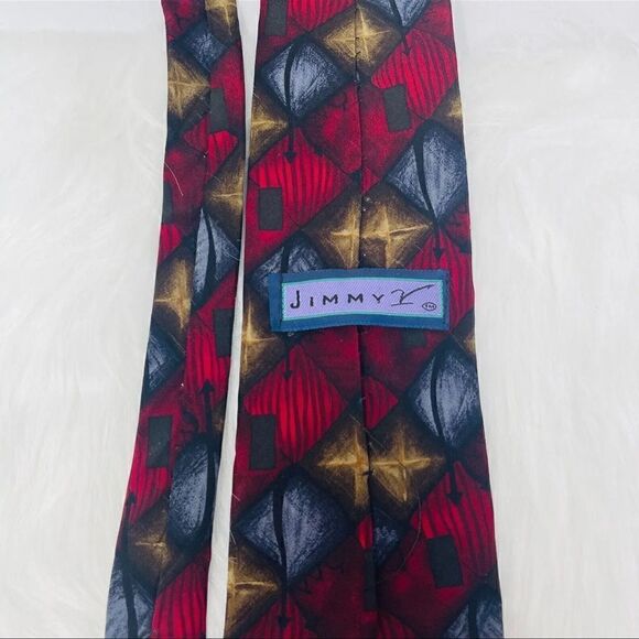 Jimmy V John Madden Collection Two Mens 100% Silk Necktie Stonehenge Made in USA - Picture 5 of 10
